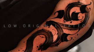 [LOW.ORIGINAL] Abstract brushstrokes tattoo time lapse | NYC tattoo artists