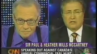 Paul \u0026 Heather Mills McCartney vs Danny Williams 1/4 CNN Larry King Live