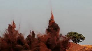 ##Blasting Iron ore mines #blasting #india Real  IRON bomb blasting #350 kg blast💥💥