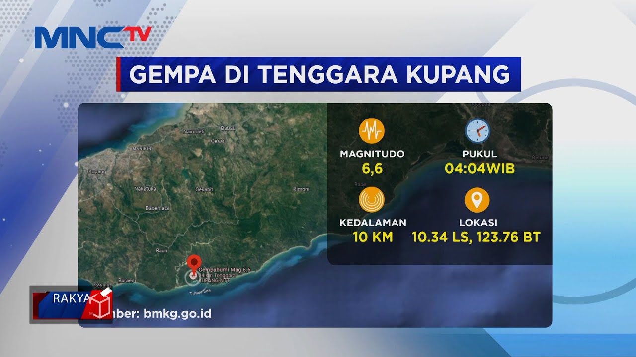 Kupang Diguncang Gempa, Terjadi Beberapa Kali Gempa Susulan - LIP 03/11 ...