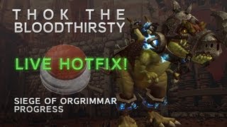 Thok the Bloodthirsty live hotfix during progress