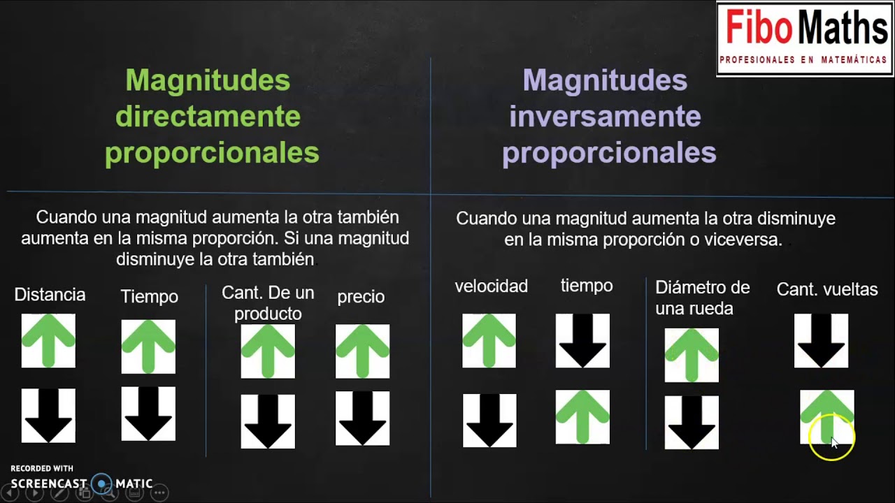 TIPOS DE PROPORCIONALIDAD - YouTube