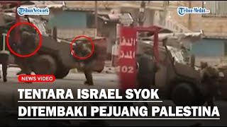 KOCAR-KACIR, Pasukan Zionis Syok Ditembaki Pejuang Palestina, Ngacir Pakai Satu Kaki