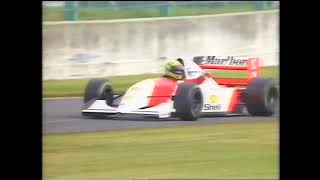 Suzuka 1993 GP: Viimeinen kierros Senna voittaa | Mika kolmas