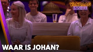 Johan ontbreekt na reclamebreak aan tafel Vandaag Inside | VANDAAG INSIDE