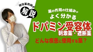 【薬】★D受容体編★薬が効果が出るための超基本！関係する薬や関係疾患などについて現役薬剤師が解説します