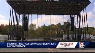 Rock Row owner conducts sound testing at concert venue