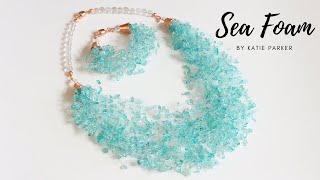 Sea Foam Jewellery by Katie Parker - Multi-Strand Crochet Jewellery - Jewellery Maker