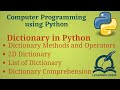 [Python Programming Basics to Advanced] : Dictionary in Python | Lab 24
