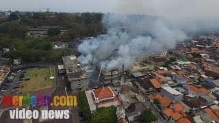 Ini Video dahsyatnya kebakaran di Polda Jateng