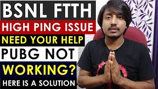 BSNL FTTH High Ping Issue : Here is a Temporary Solution | Bsnl Ftth Pubg Issue.
