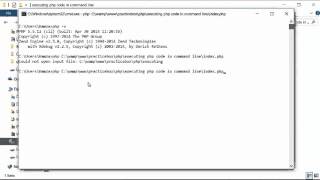 Executing PHP Code In CLI Part 01