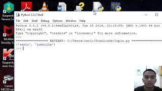 python tutorial(tagalog-english) tuple