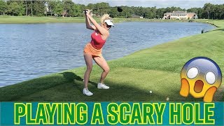 Playing a SCARY HOLE! // How to Avoid Trouble on the Course