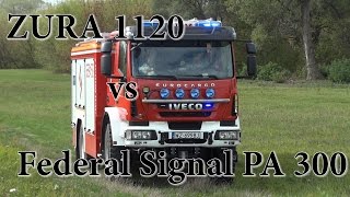 [PA 300]Iveco Eurocargo OSP Dziekanów Polski - porównanie sygnałów Zura 1120 vs Federal Signal PA300