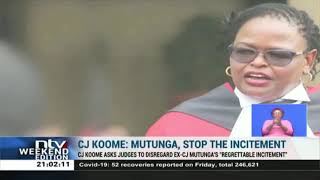 CJ Martha Koome asks judges to disregard Willy Mutunga’s incitement