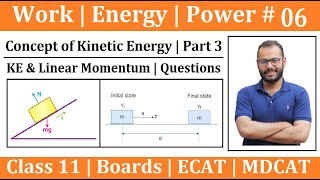 Class 11 Physics | Work Energy Power 06 | KE and Linear Momentum Relation | Questions | ECAT | MDCAT