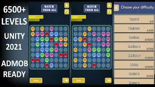 Match Them All Unity Puzzle Game Source Code | Unity Color Match Puzzle Game | Unity Source Code