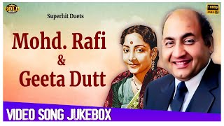 Superhit Duets Of Mohd Rafi & Geeta Dutt Video Songs Jukebox - (HD) Hindi Old Bollywood Songs
