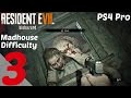 RESIDENT EVIL 7 - Hard Difficulty Gameplay Walkthrough Part 3 - Marguerite Boss l PS4 Pro