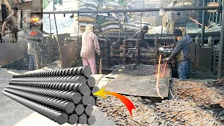 Amazing Manufacturing Process of Iron Rod in Factory | Production of Iron Rod