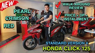 HONDA CLICK 125 Standard Version 4 Pearl Crimson Red