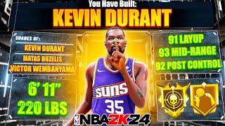 This Kevin Durant Build is a SCORING MACHINE on NBA 2K24!