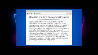 Honoring Memories: A Guide to Writing Touching Obituaries #ObituaryHelp
