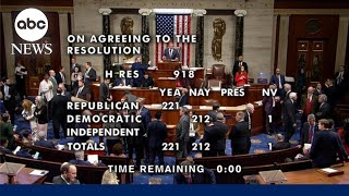 House votes to launch impeachment inquiry into Biden