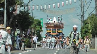 総曳　八丁目の山車、Uターン　潮来祇園祭禮2016　中日　00056