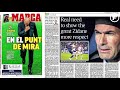 La crise du Real Madrid menace Zidane  Revue de presse