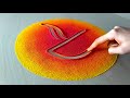 Happy diwali rangoli using finger | easy diya rangoli for rangoli/ diwali ki rangoli | दिवाली रंगोली