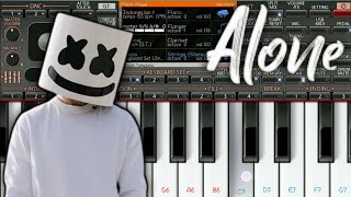 Marshmellow - Alone | Piano Tutorial | How To Play | Org2022