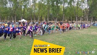 Hundreds of runners compete