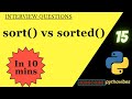 Sort vs Sorted Methods|#interview #python #coding #programming #interview #question @pythonvibes_