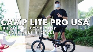 CAMP LITE PRO USA VIDEO REVIEW + ROAD TEST || FOLDABLE BIKE