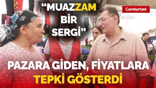 Pazara giden yurttaş fiyatlara tepkili: ''Borç olmadan pazara gidemiyoruz''