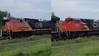 (Nice Driver) (9-44CWL \u0026 SD70ACe!) (Late) CN 148 - 2517/3031/8102/8024 At Tansley In Burlington Ont