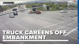 VIDEO OF TRUCK CAREENING OFF ORANGE STREET EMBANKMENT IN MISSOULA