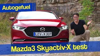 Mazda 3 Skyactiv-X REVIEW with acceleration and fuel consumption Mazda3 Fastback - Autogefuel
