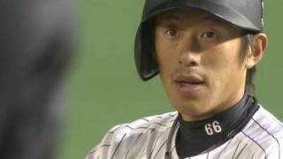 売り出し中の千葉ロッテ・岡田幸文がグラウンド上で大暴れ