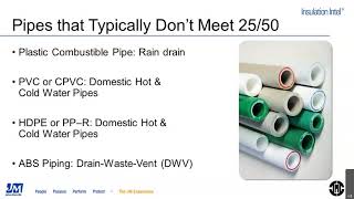 Insulation Intel® Webinar On-Demand: Insulating Combustible Pipes in Plenums