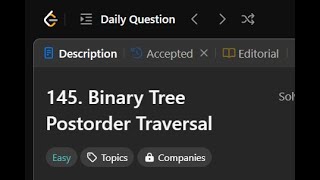 145. Binary Tree Postorder Traversal || LeetCode Daily Challenges || LogicBytesbyAK || JAVA ||