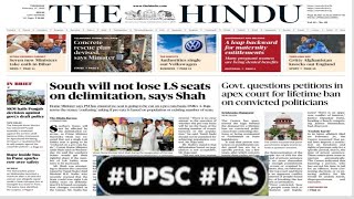 27 Feb. 2025 The Hindu News Paper Analysis for UPSC Civil Services Examination