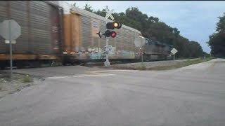 CSX Auto Rack Chasing Along Side