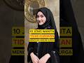 10 JENIS WANITA TIDAK DIIZINKAN MENCIUM HARUM SURGA #seputarislami #islamicvideo #feedshorts