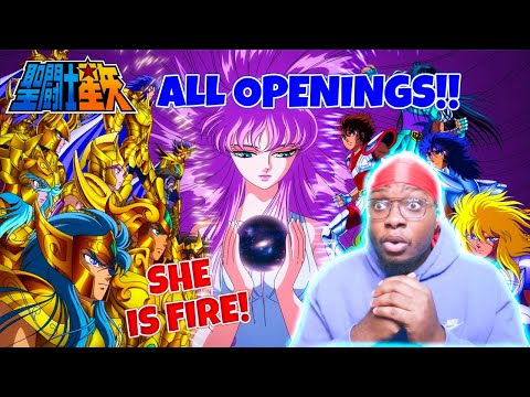 First Time Reacting to All Saint Seiya Openings 1 – 4 Blind Reaction!