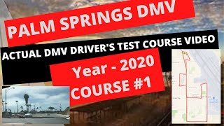 *ACTUAL TEST ROUTE* Palm Springs DMV Test Route Behind The Wheel Driver's License Tips Video 2021