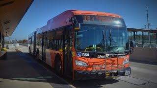 MiWay 2013 New Flyer XD60 # 1360 | 109 Meadowvale Express Northbound