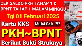 HASIL CEK SALDO MALAM MINGGU KARTU KKS PKH BPNT TAHAP 1 KKS BANK INI SALDO SUDAH MASUK APA BELUM..??